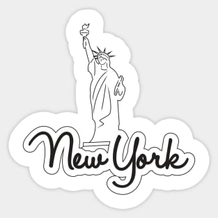 New York Statue of Liberty Sticker